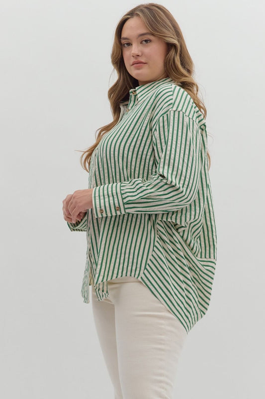 Striped Button Down Shirt