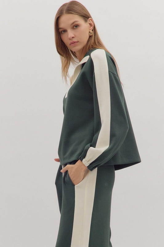 Striped Knit Set