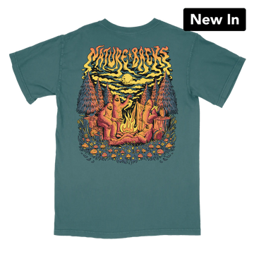 Nature Backs Bigfoot Camp T Shirt