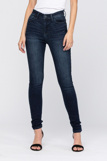 Hi-Rise Dark Skinny Jeans