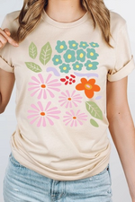 Abstract Floral Tee