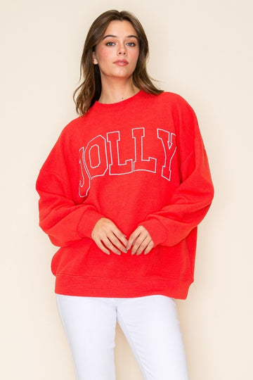 Jolly Textured Sweatshirt