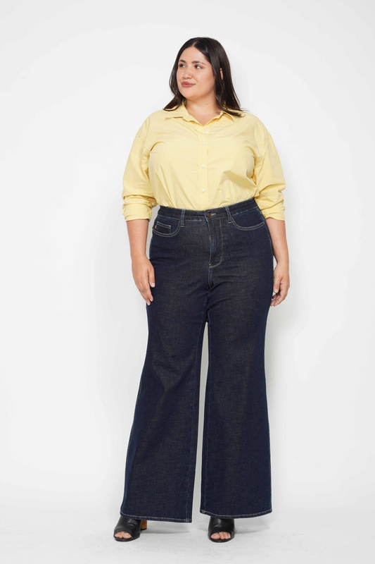 Judy Blue Tummy Control Retro Wide Leg Jean